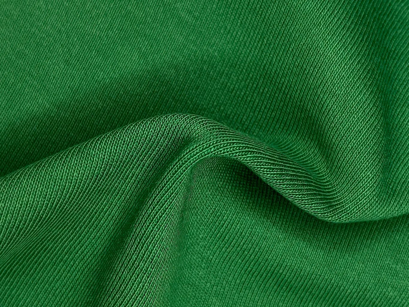 Close-up of interlock fabric showing its texture